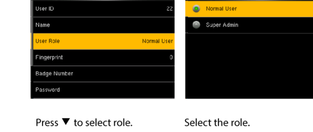 User Role - Normal User or Super Admin