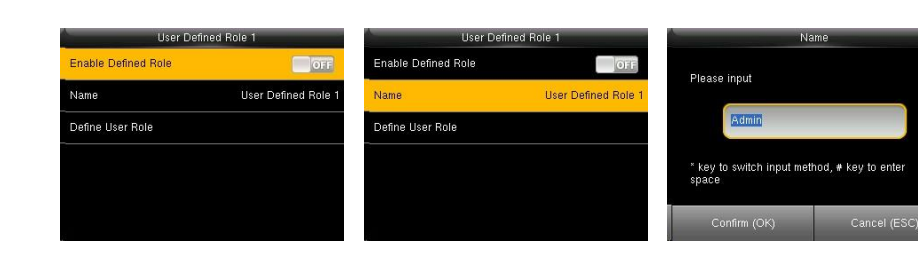 Enable Defined Role and enter a name