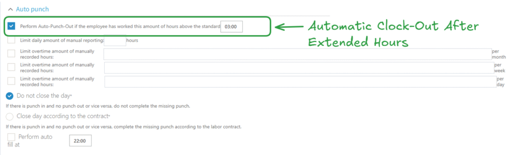 TimeClock 365 Employee Management, Door Access Control and Time Tracking Software | How to Set Automatic Punch out