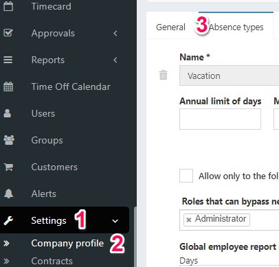 TimeClock 365 Employee Management and Time Tracking Software | Restrict Leave Types to Certain Roles